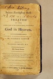 Cover of: The saints everlasting rest by Richard Baxter