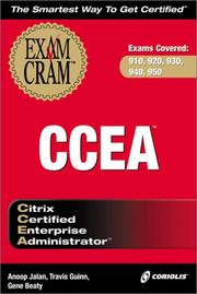 Cover of: CCEA Exam Cram (Exam: 910, 920, 930, 940, 950) by Anoop Jalan, Gene Beaty, Travis Guinn, Annop Jalan