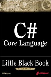 Cover of: C# Core Language Little Black Book by Bill Wagner