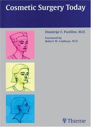 Cover of: Cosmetic Surgery Today by Dimitrije E., M.D. Panfilov