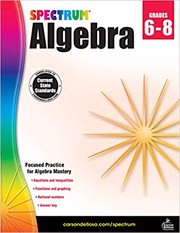 Cover of: Spectrum Algebra Grade 6-8 | 