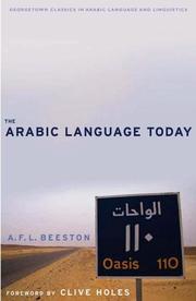 Cover of: The Arabic langugage today