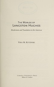 Cover of: The worlds of Langston Hughes by Vera M. Kutzinski
