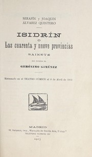 Cover of: Isidrín, o, Las cuarenta y nueve provincias by Gerónimo Giménez
