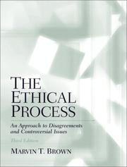 Cover of: The Ethical Process by Marvin T. Brown