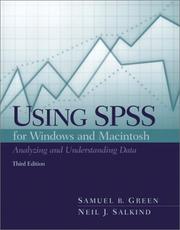 Cover of: Using SPSS for the Windows and Macintosh by Samuel B. Green, Neil J. Salkind