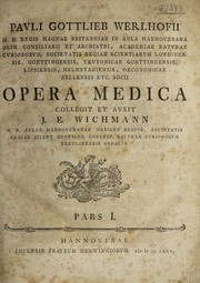 Cover of: Opera medica by Paul Gottlieb Werlhof