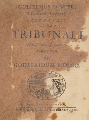 Cover of: Gulielmus Cowper, criminis literarii citatus, coram tribunali ... Societatis Britanno-regiae