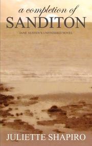 Cover of: A Completion of Sanditon, Jane Austen's Unfinished Novel