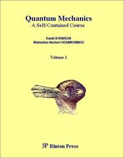 Cover of: Quantum mechanics: a self-contained course