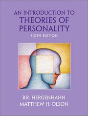 Cover of: An Introduction to Theories of Personality (6th Edition) by B. R. Hergenhahn, Matthew H. Olson