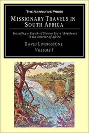 Cover of: Missionary Travels in South Africa | David Livingstone