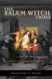 Cover of: The Salem Witch Trials by Marilynne K. Roach