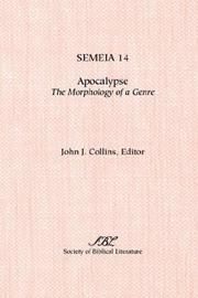 Cover of: Apocalypse: The morphology Of A Genre (Semeia)