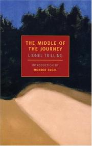 Cover of: The middle of the journey by Lionel Trilling