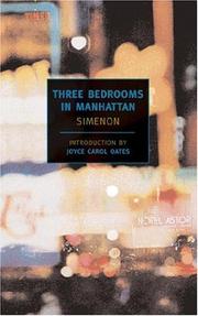 Cover of: Three bedrooms in Manhattan by Georges Simenon