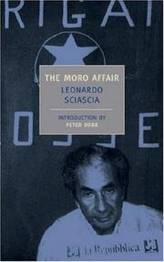 Cover of: The Moro affair by Leonardo Sciascia