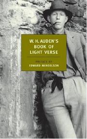 Cover of: W.H. Auden