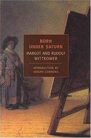 Cover of: Born Under Saturn by Rudolf Wittkower, Margot Wittkower