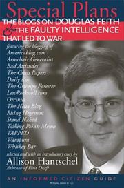 Cover of: Special plans: the blogs on Douglas Feith & the faulty intelligence that led to war