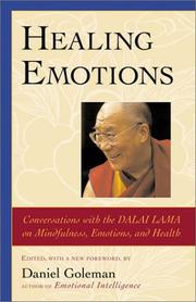 Cover of: Healing Emotions: Conversations with the Dalai Lama on Mindfulness, Emotions, and Health