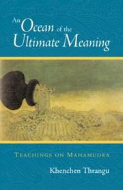Cover of: An Ocean of the Ultimate Meaning: Teachings on Mahamudra