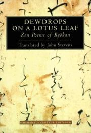 Cover of: Dewdrops on a Lotus Leaf: Zen Poems of Ryokan