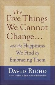 Cover of: The Five Things We Cannot Change
