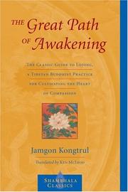 Cover of: The great path of awakening by Jamgon Kongtrul ; translated by Ken McLeod.