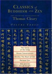 Cover of: Classics of Buddhism and Zen, Volume 3: The Collected Translations of Thomas Cleary (Classics of Buddhism and Zen)