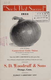 Cover of: Seeds that succeed, 1933 | S.D. Woodruff & Sons