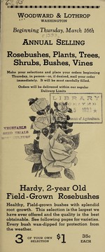 Cover of: Annual selling rosebushes, plants, trees, shrubs, bushes, vines | Woodward & Lothrop