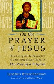 Cover of: On the Prayer of Jesus by Ignatius Brianchaninov