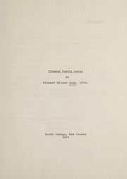 Cover of: Timanus family notes | Richard Wilson Cook