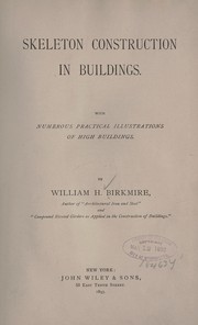 Cover of: Skeleton construction in buildings.
