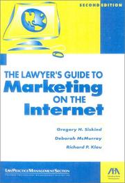 The lawyer's guide to marketing on the Internet by Gregory H. Siskind