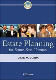 Cover of: Estate Planning for Same-Sex Couples by Joan M. Burda