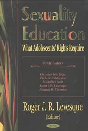 Cover of: Sexuality Education: What Adolescents Rights Require