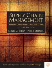 Cover of: Supply Chain Management by Sunil Chopra, Peter Meindl