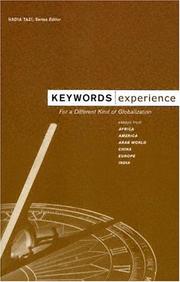 Cover of: Keywords: Experience (The Keywords Series)