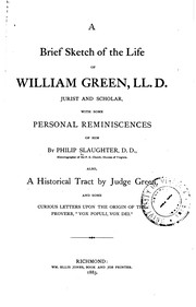 a-brief-sketch-of-the-life-of-william-green-lld-jurist-and-scholar-with-cover