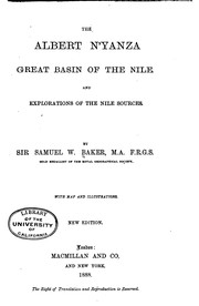 Cover of: The Albert N'yanza: Great Basin of the Nile and Explorations of the Nile Sources