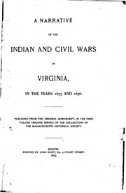 A narrative of the Indian and civil wars in Virginia