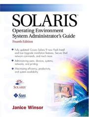 Cover of: Solaris operating environment system administrator's guide