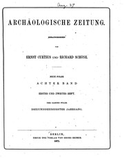 Cover of: Archäologische Zeitung by Eduard Gerhard , Ernst Curtius, Deutsches Archäologisches Institut , Max Fränkel