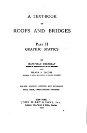 Cover of: A Text Book on Roofs and Bridges by Mansfield Merriman , Henry Sylvester Jacoby