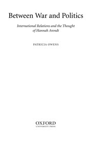 Cover of: Between war and politics | Patricia Owens