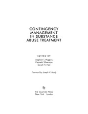 Cover of: Contingency management in substance abuse treatment | 
