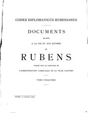 Cover of: Correspondance de Rubens et documents épistolaires concernant sa vie et ses ... by Peter Paul Rubens, Ch. Ruelens, Charles Louis Ruelens, Max Rooses