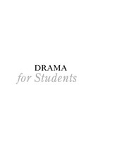 Cover of: Drama for students.: presenting analysis, context, and criticism on commonly studied dramas